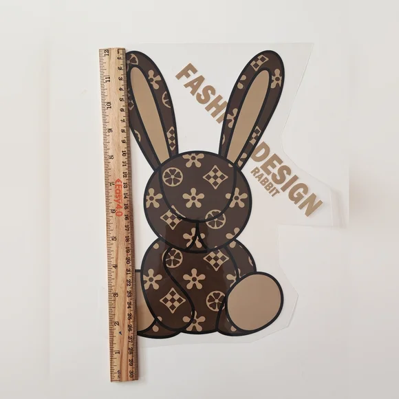 Iron on Heat transfer sticker Rabbit - Picture 3 of 4